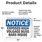 Signmission Exposed High Voltage Buss Bars Inside OSHA Notice Sign, Vinyl Decal, 14in W x 10in L, 2PK OS-2PACK-NS-D-1014-L-12283 - alternate 4